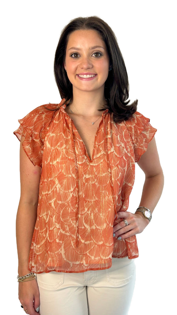 Lavender Brown Rust Hope Top