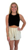 Glam Cream Mary Shorts