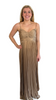 Lucy Paris Gold Pleated Dress