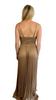 Lucy Paris Gold Pleated Dress