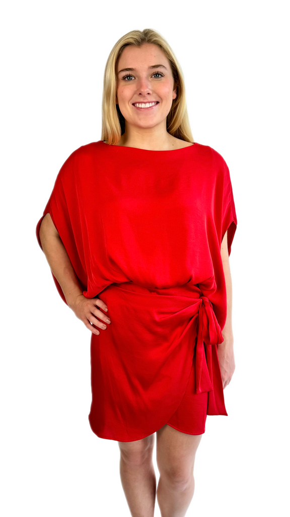 KLD Red Wrap Dress